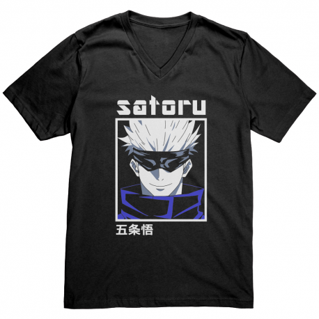 Satoru Gojo Jujutsu Kaisen V-Neck Shirt For Men 5