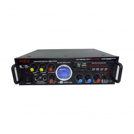 HLDA Bluetooth 600W Karaoke Power Stereo Amplifier