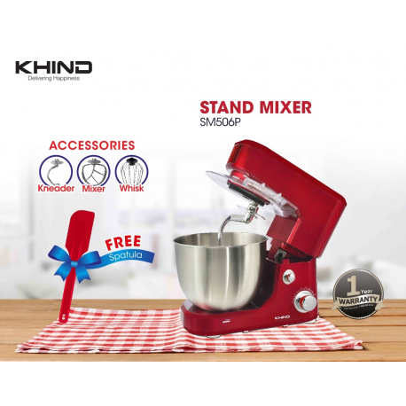 Khind Stainless Steel Stand Mixer