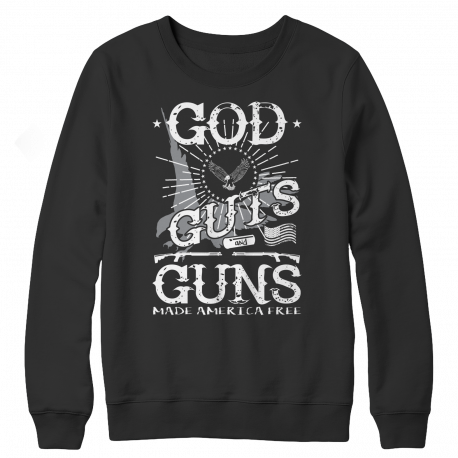 Limited Edition - God Guts Guns - Crewneck Sweatshirt
