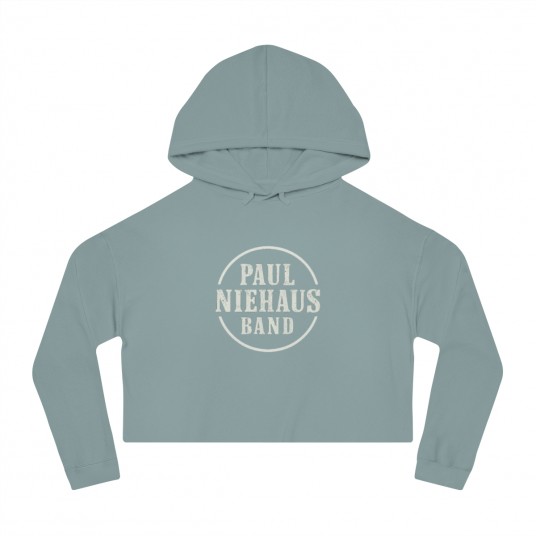 PNB Merch Women   s Cropped Hooded Sweatshirt