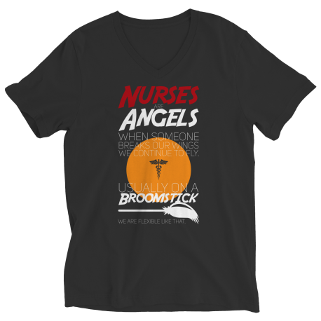 Nurses Are Angels- On A Broomstick