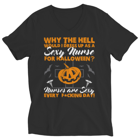 Why The Hell Would I Dress Up As A Sexy Nurse For Halloween - Ladies V - neck