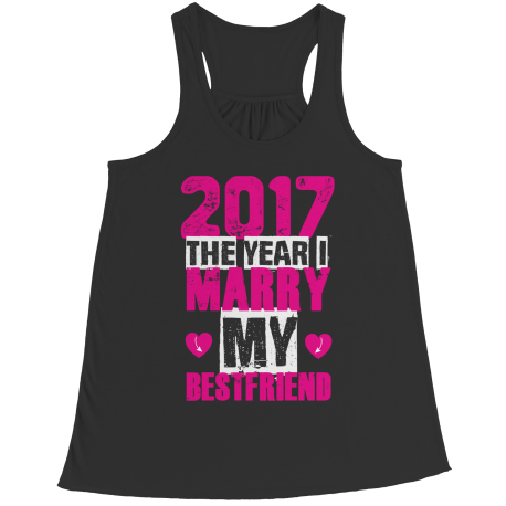 Limited Edition - 2017 The Year I Marry My Bestfriend ( black/pink design )