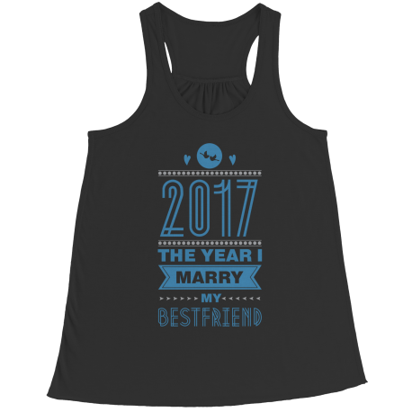 Limited Edition - 2017 The Year I Marry My Bestfriend ( white shirt )