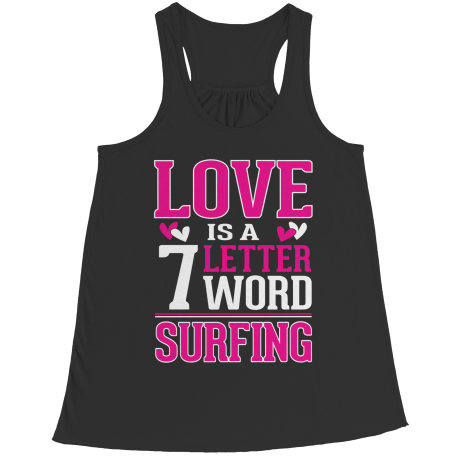 Limited Edition - Love Is a & Letter Word Surfing