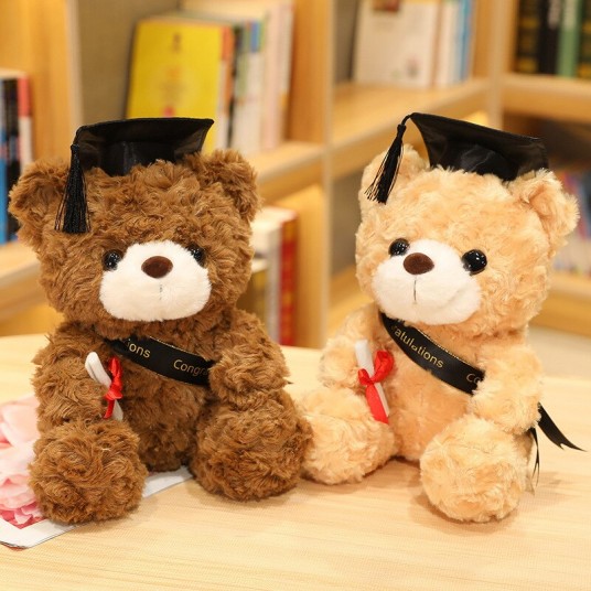 Cute Graduation Bear Plush Toy