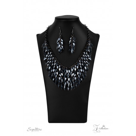 THE HEATHER 2020 - EXCLUSIVE ZI COLLECTION GUNMETAL NECKLACE