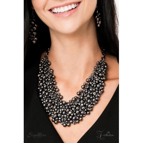 The Kellyshea - Gunmetal Beads, Necklace Set- Zi Collection - Signature Series 2019