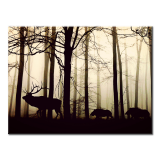 Forest Fog Wild Boar - 1 panel XL