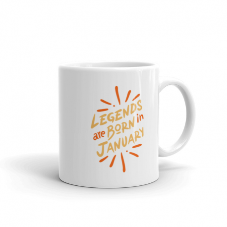 Legends Are Born In January Mug