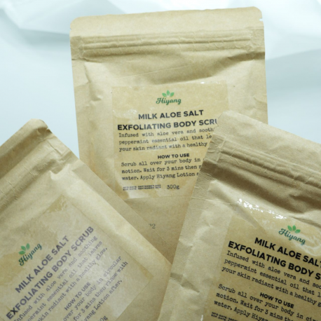 HIYANG Milk Aloe Salt Exfoliating Body Scrub