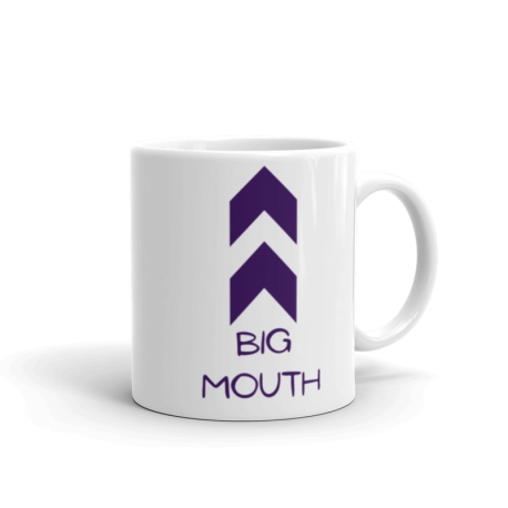 Big Mouth Arrow Mug - Purple