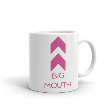Big Mouth Arrow Mug - Pink