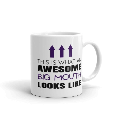 Awesome Big Mouth Mug - Purple