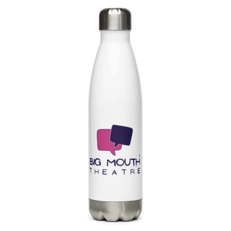 Big Mouth Theatre Stainless Steel Water Bottle - White