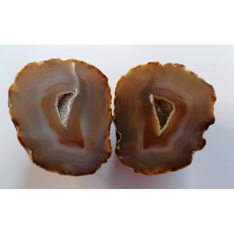 Beautiful Agate Geode Pair (2 pieces)