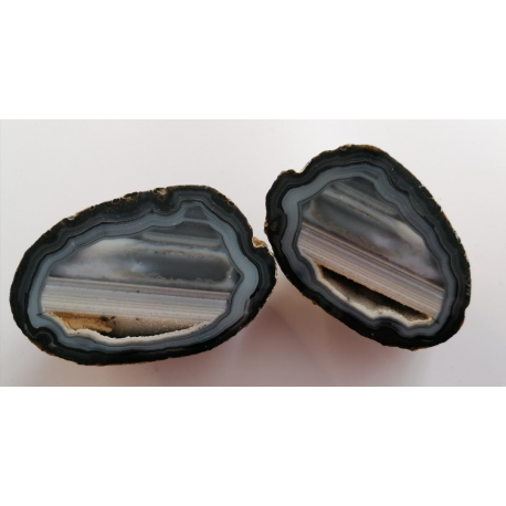 Beautiful Agate Geode Pair (2 pieces)