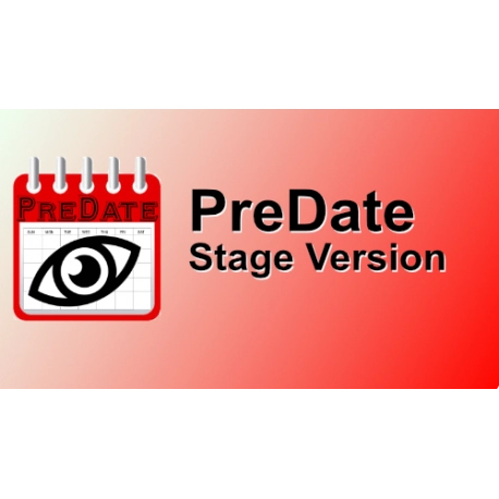 PreDate Stage Size - Printed Calendar - (any stack)