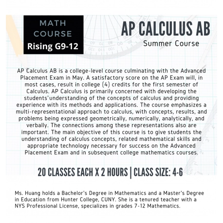 AP Calculus AB (Summer)