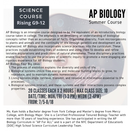 AP Biology (Summer)