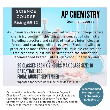 AP Chemistry (Summer-Fall)