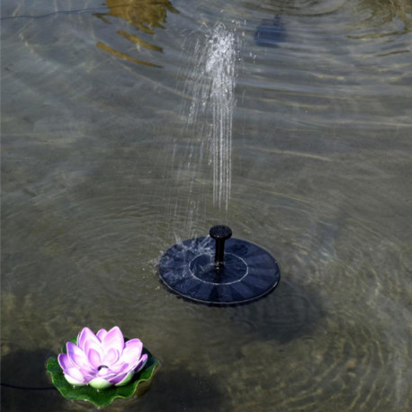 Pond outdoor solar panel fountain