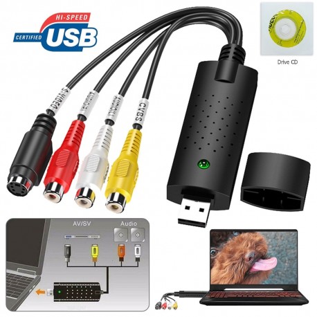 Usb 2.0 DVR Card Easycap Capture 4 Kanaals Video Tv Dvd Vhs Audio Capture Adapter Card