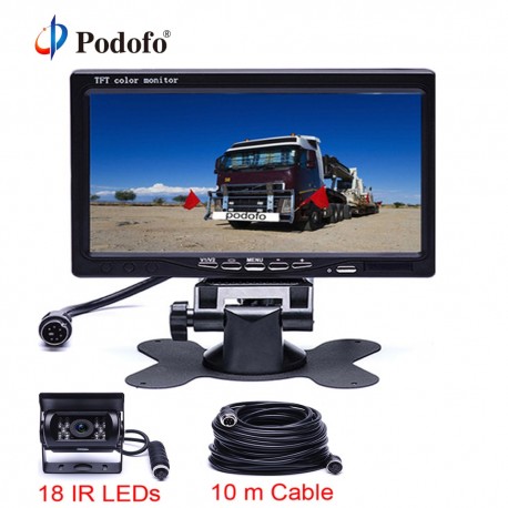 Podofo 18 IR Reversing Camera 4Pin + 7