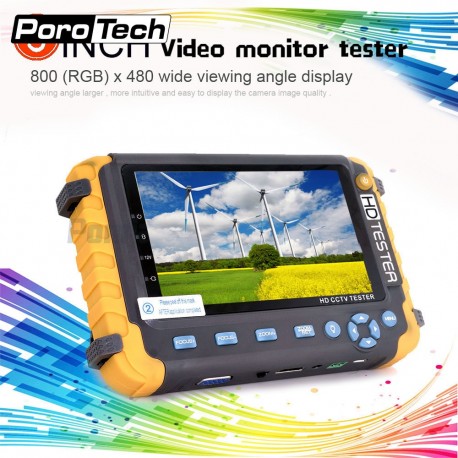 IV8W CCTV Test Monitor  HD Coaxial Tester CVBS AHD TVI CVI VGA Camera Test Tool Video Signal Input RS485 Data Searching NTSC/PAL
