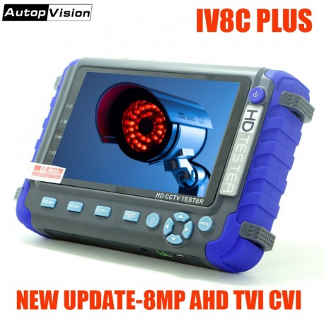 New IV8C plus 5 Inch  CCTV camera monitor Professional CCTV testing tool 8MP AHD TVI 8MP CVI CVBS CCTV Camera Tester Monitor PTZ