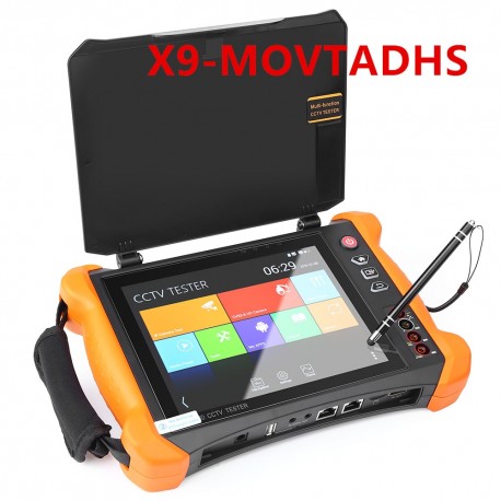 Top function X9-MOVTADHS IPC Security CCTV Tester Monitor with SDI TVI AHD CVI Multimeter/TDR/OPM/VFL/POE/4K H265 HDMI input