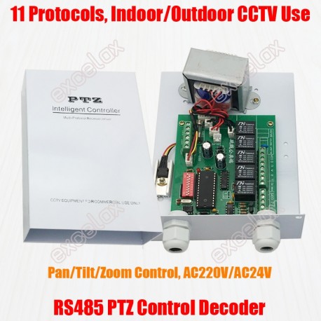 11 Protocols RS485 PTZ Decoder Controller