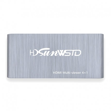 HDMI 4x1 Quad Multi-viewer Switcher 4 in 1 out 1080P HDMI Quad Screen Real Time Multiviewer Support Seamless switching