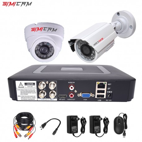 4CH DVR CCTV security camera system