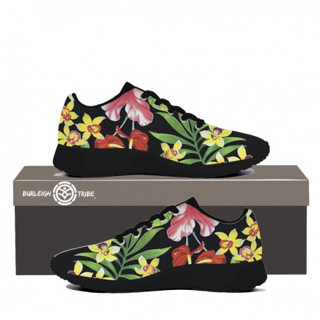 Sneakers - Black Floral