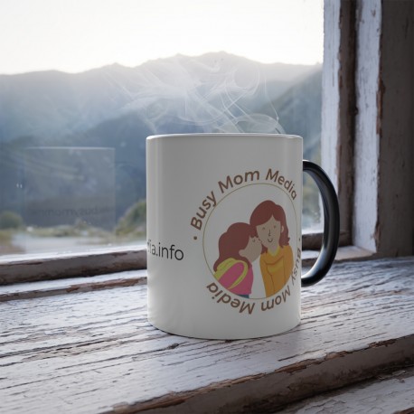 Busy Mom Media Logo Color Morphing Mug  11oz
