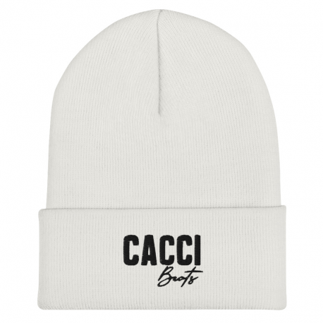 Cuffed Beanie | Black Logo | Embroidery