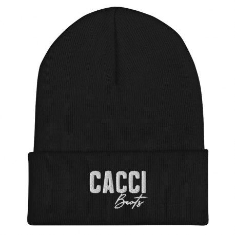Cuffed Beanie | White Logo | Embroidery