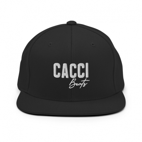 Snapback Hat | White Logo | Embroidery
