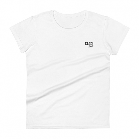 Women's Short Sleeve T-shirt | Black Logo | Embroidery