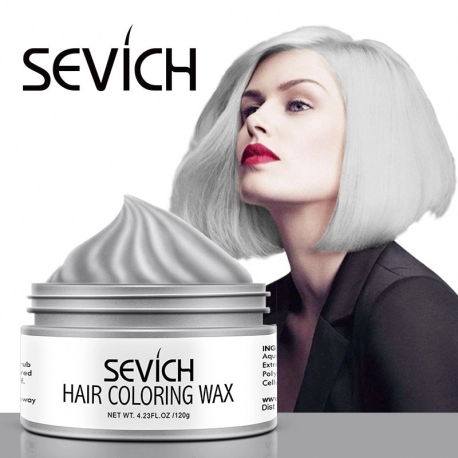 Sevich 120g Hair Color Wax for Unisex Temporary Hair Color Cream Molding Instant Hair Dye Gel One-Time Hair Styling Paste