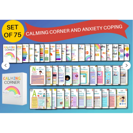75 Calming Corner Poster, Digital Download, Anger Management,