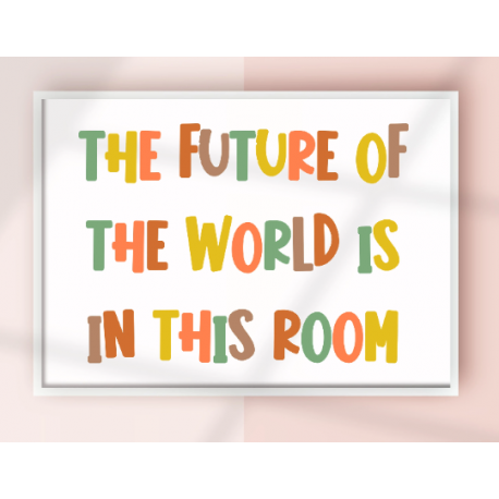 Future Of The World digital print, Digital Download, Kids Bedroom Decor, Kids Art, Nursery, Child Posters, Girl boy Wall Art