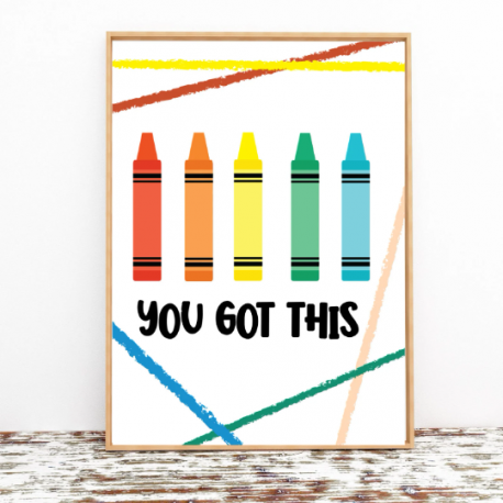 You got this digital print, Kids Bedroom Decor, Digital Download, Nursery poster, Children's bedroom, Playroom decor, Kids Quote