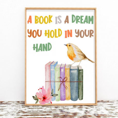 Inspirational Reading Poster digital print, Digital Download, Kids Bedroom Decor, Kids Art Nursery, Child Posters, Classroom art