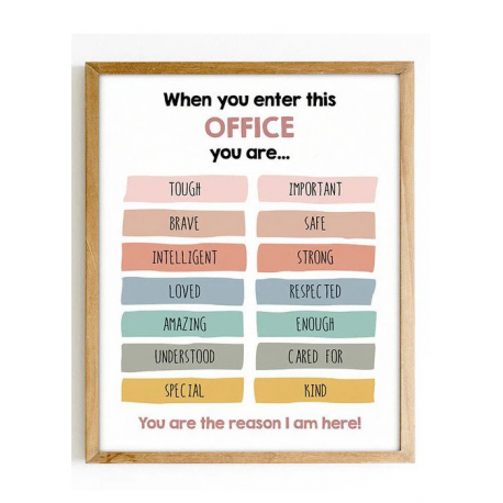 Therapy office sign, When you enter this office, School Counselor office, door sign, Therapy office decor, Psychology, mental he