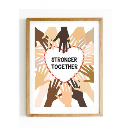 Stronger together, Diversity poster, BLM, Your voice matter, Equality Poster, Kindness Matters, Inclusion, Homeschool, Classroom