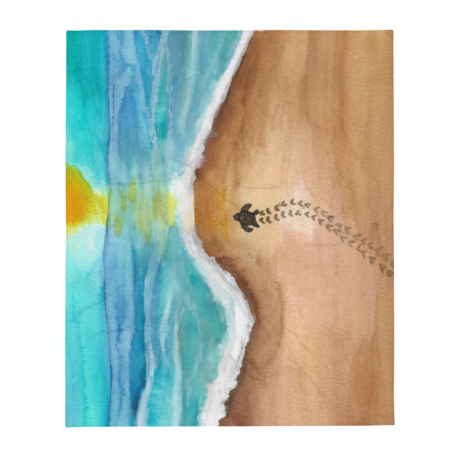 Tenacious Turtle | Throw Blanket