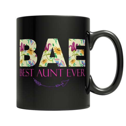 BAE Best Aunt Ever - Black Mug
